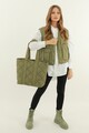 Geanta shopper, Madamra, 21KT12-002 - Khaki, textil, kaki