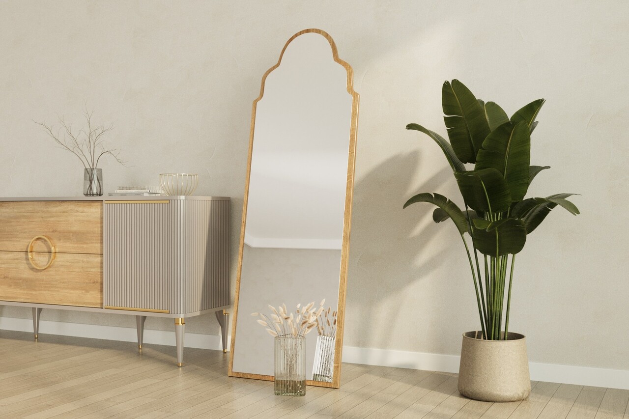 Oglinda decorativa, Siam, Şahmaran, 50x160x2.2 cm, Maro - 2 | YEO