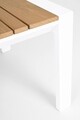 Set mobilier pentru gradina/terasa 4 piese Ernst, Bizzotto, aluminiu/placaj/poliester, alb