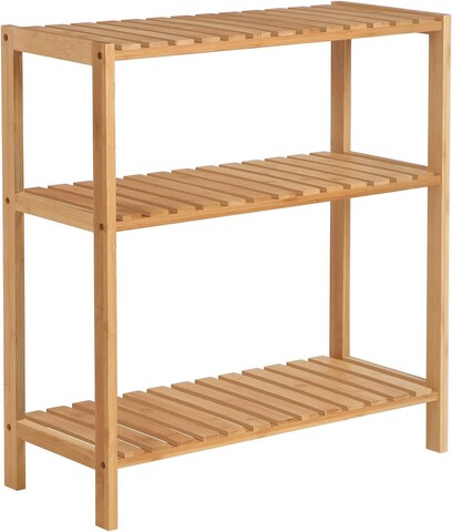 Raft de depozitare Songmics, 60x26x66 cm, bambus, maro