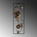 Decoratiune de perete, Textured, Metal, 90 x 32 x 4 cm, Multicolor