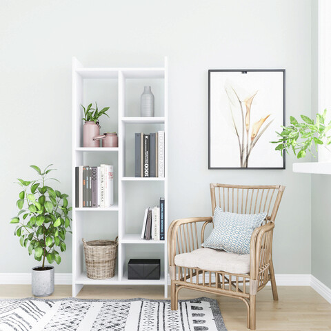Corp biblioteca, Colman, Eden, 63.2x25x160 cm, Alb Colman