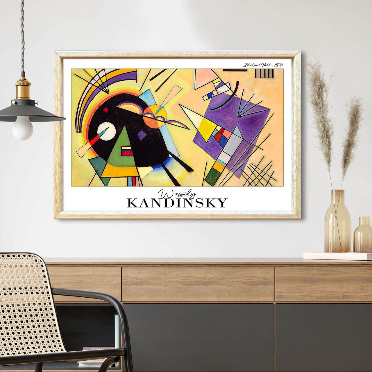 Tablou decorativ 4262AHSKANDINSKY-010 Fundal: 100% MDF (Grosime: 27 mm) Multicolor