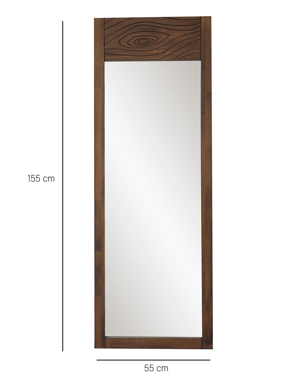 Oglinda Cheval, Neostill, Forest, 55x155x2 cm, Lemn masiv, Maro