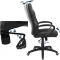 Scaun de birou ergonomic Racing Sports, Songmics, piele ecologica, negru
