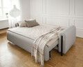 Canapea extensibila 3 locuri, ELTAP, SO-ARC-BL-03JAF, Arcadova, 244x97x97 cm, lemn/poliester, gri/negru
