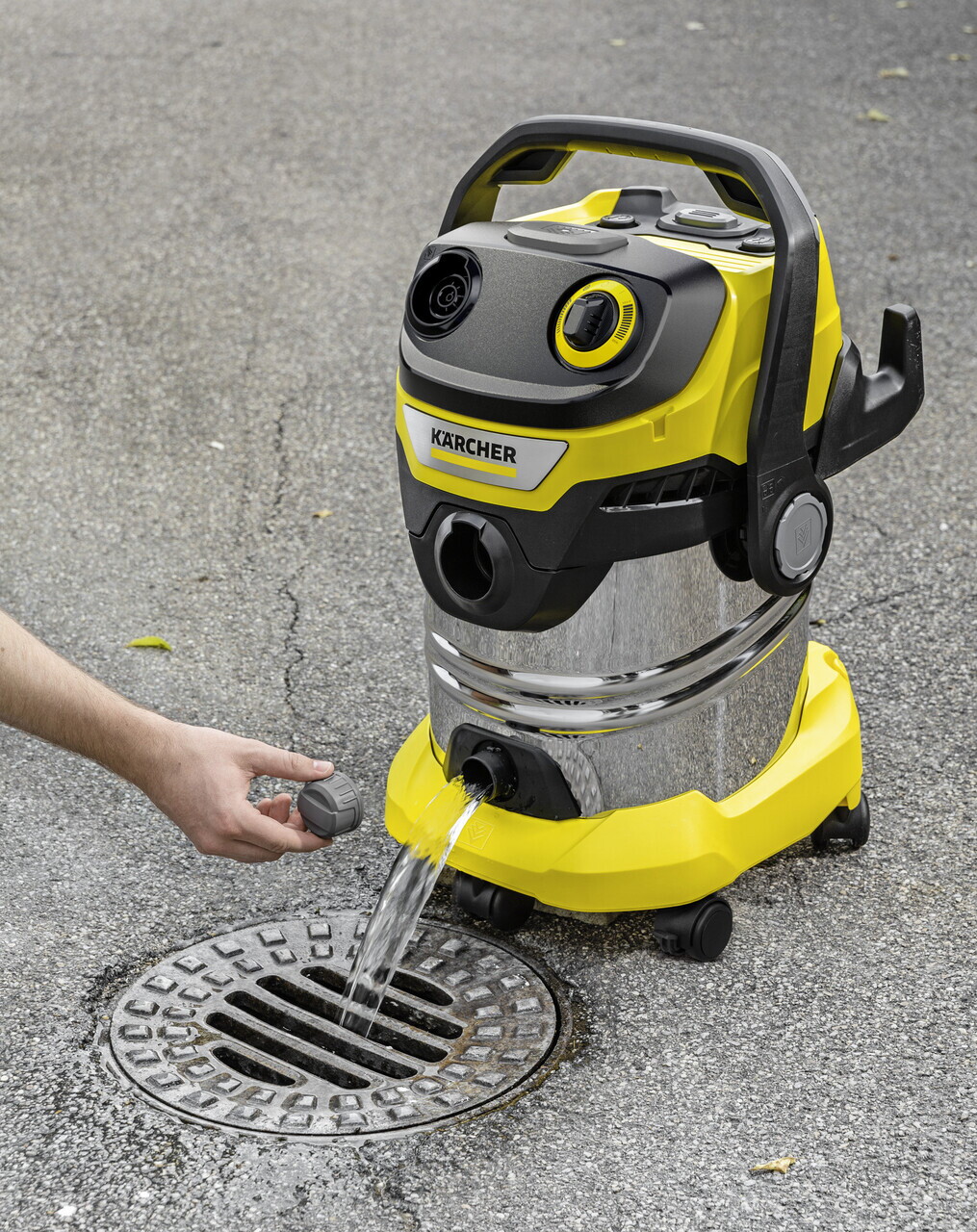 Aspirator umed-uscat WD 5 Control S 25/5/22, Karcher, galben — imaginea 5