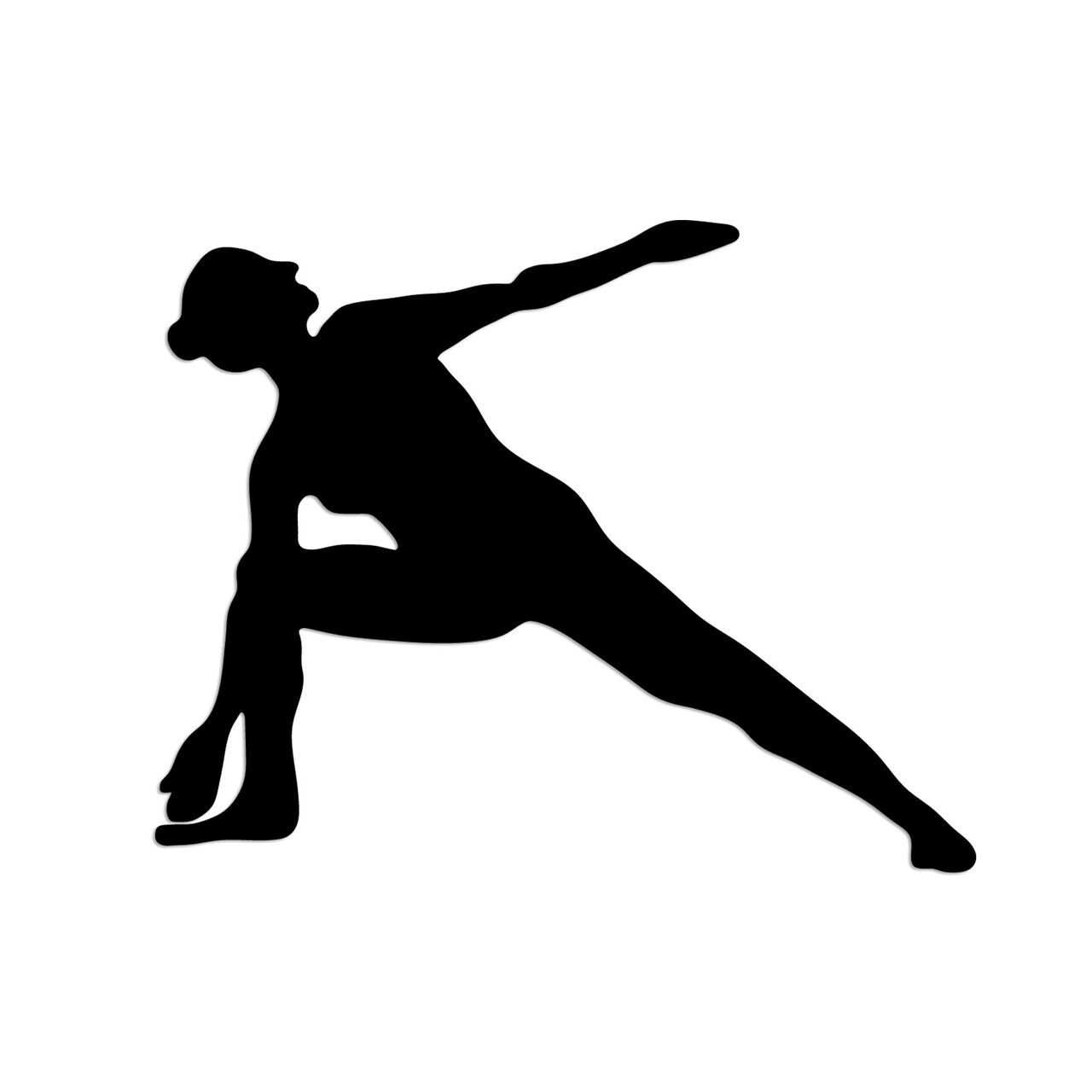 Decoratiune de perete, Yoga 17, Dimensiune: 55 x 44 cm, Negru — imaginea 4