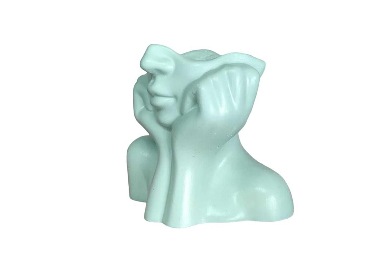 Vaza, Iskandinav Layd, Ceramica, Verde menta