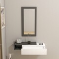 Bufet, Arnetti, Vien, 82x15 cm, PAL, Antracit/Alb