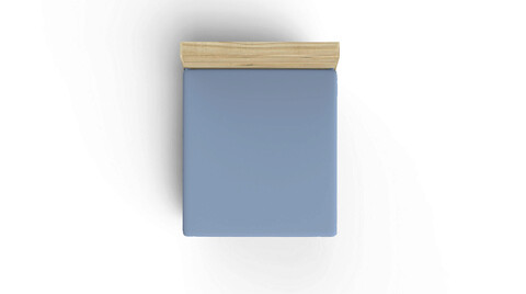 Cearceaf cu elastic pat dublu super king (it) (es), blue, patik, bumbac