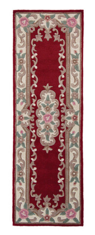 Covor Aubusson Red, Flair Rugs, 67x210 cm, lana, rosu