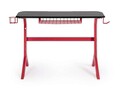 Birou Gaming, Bizzotto, 118 x 65 x 76 cm, otel/MDF, rosu/negru