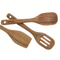 Set 3 ustensile de bucatarie Mooka, Homla, 22 cm, lemn, natur
