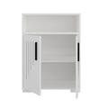 Dulap multifunctional, Olivia, Moon, 60 x 96.6 x 29.6 cm, pal melaminat, alb