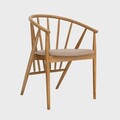 Scaun Calido, Homla, 58x55x78 cm, lemn/poliester, natur