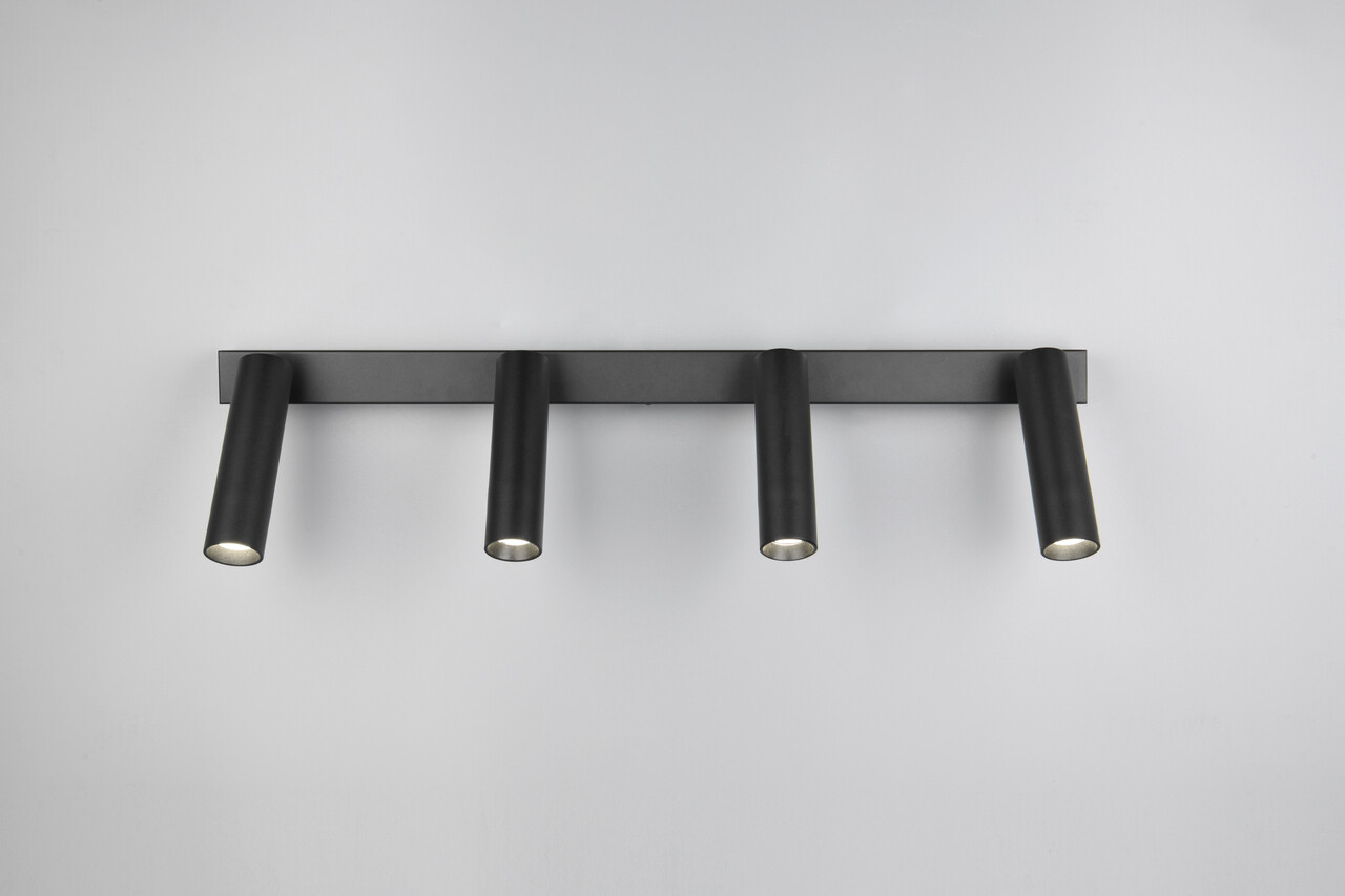 Plafoniera Ambala, TRIO, 65x13x17.5 cm, 5.5W, 4x SMD, metal, negru mat - 2 | YEO