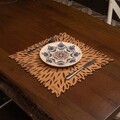 Set suporturi pentru farfurie, Payna, 790PYN1134, Lemn , Produs lucrat manual, Maro