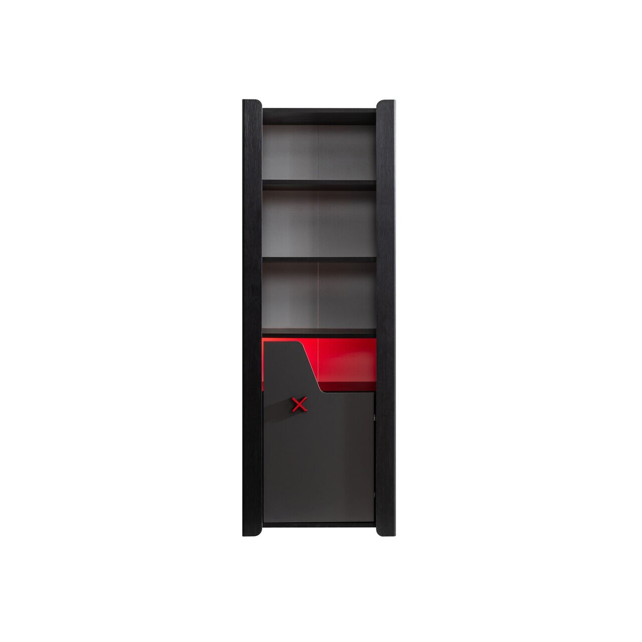 Corp biblioteca, Hanah Home, Gaming Zone, 60x170x45 cm, PAL, Antracit - view 2