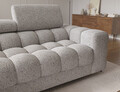 Coltar extensibil dreapta 3 locuri ELTAP, LT-20PEL, Felro, 285x181x93 cm, lemn/poliester, gri