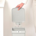 Cos de gunoi cu pedala, Brabantia, StepUp, 10 L, 26.5x20.3x38.1 cm, polipropilena, gri deschis