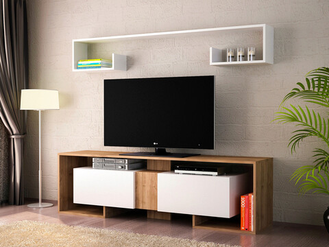 Comoda TV, Woody Fashion, Rose, PAL, Alb / Nuc