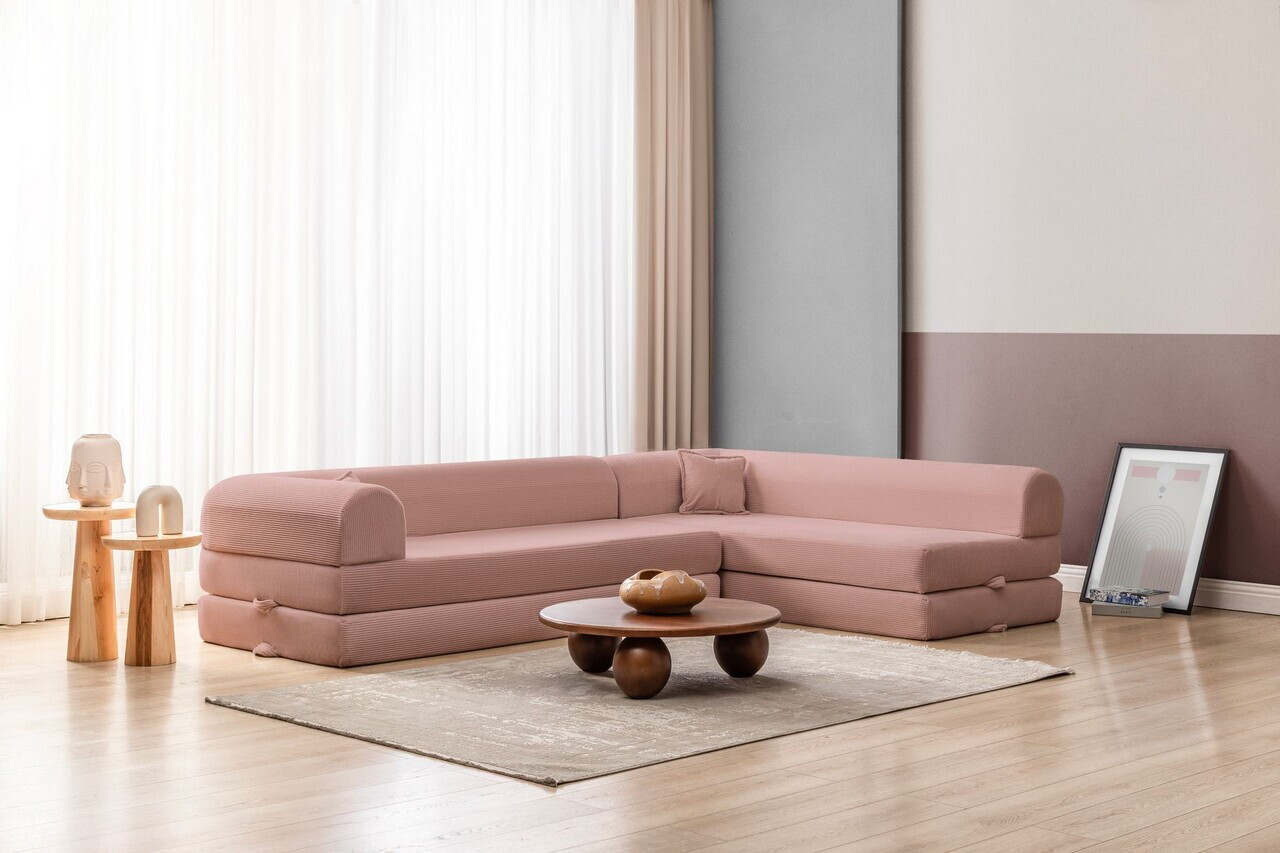 Coltar, Atelier del Sofa, 118FVL1509, Tesatura plus reiata, Roz