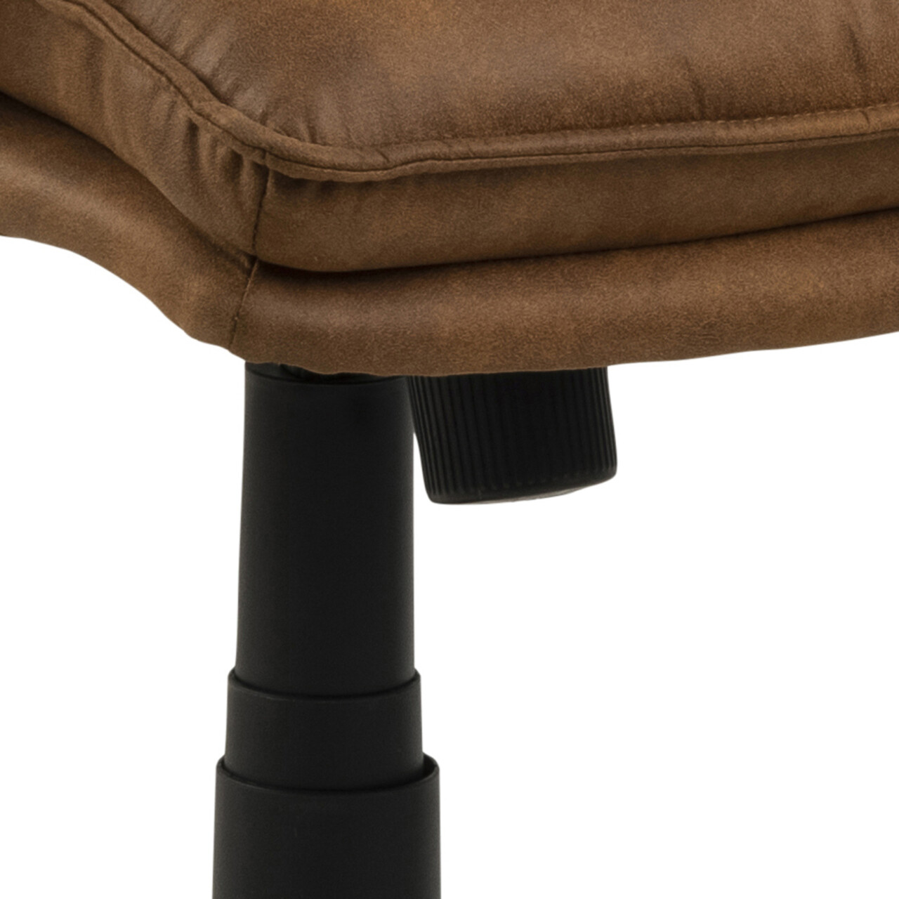 Scaun de birou Brad, Actona, 67x69.5x115 cm, rotativ, poliester/nailon, camel - view 2