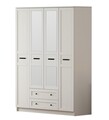 Dulap pentru haine, Rabi, Rb-168-01-010, 140x184x52 cm, Alb mat