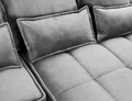 Coltar extensibil dreapta 4 locuri ELTAP, RT-04NU, Campo, 265x196x88 cm, lemn/poliester, gri inchis