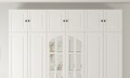 Dulap pentru haine, Rabi, Rb-185-15, 210x210x52 cm, Alb mat