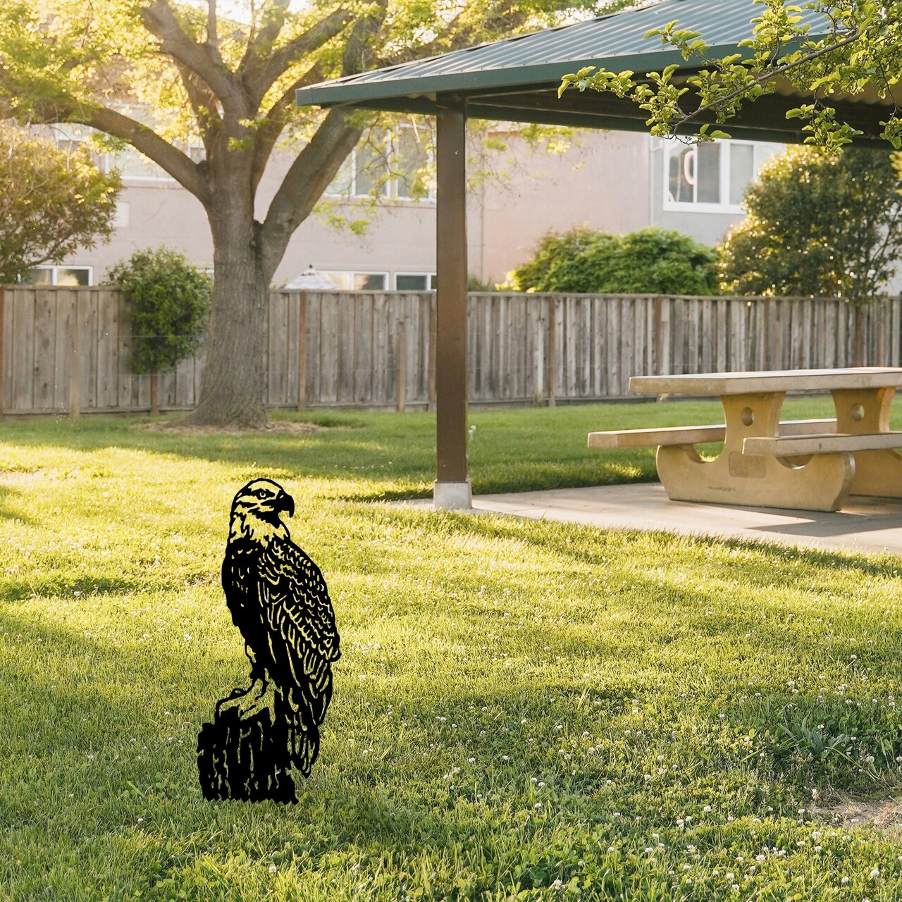 Obiect decorativ de grădină, Spy 01, 40x36 cm, Negru - imagine 2