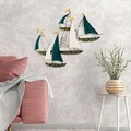 Decoratiune de perete, Kadırga 2, Metal, 91 x 77 cm, Multicolor