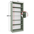 Dulap multifunctional, Miwood, Lucas Glass 1600-76, Verde
