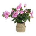 Floare artificiala Hibiscus, 20x20x35 cm, polipropilena, roz