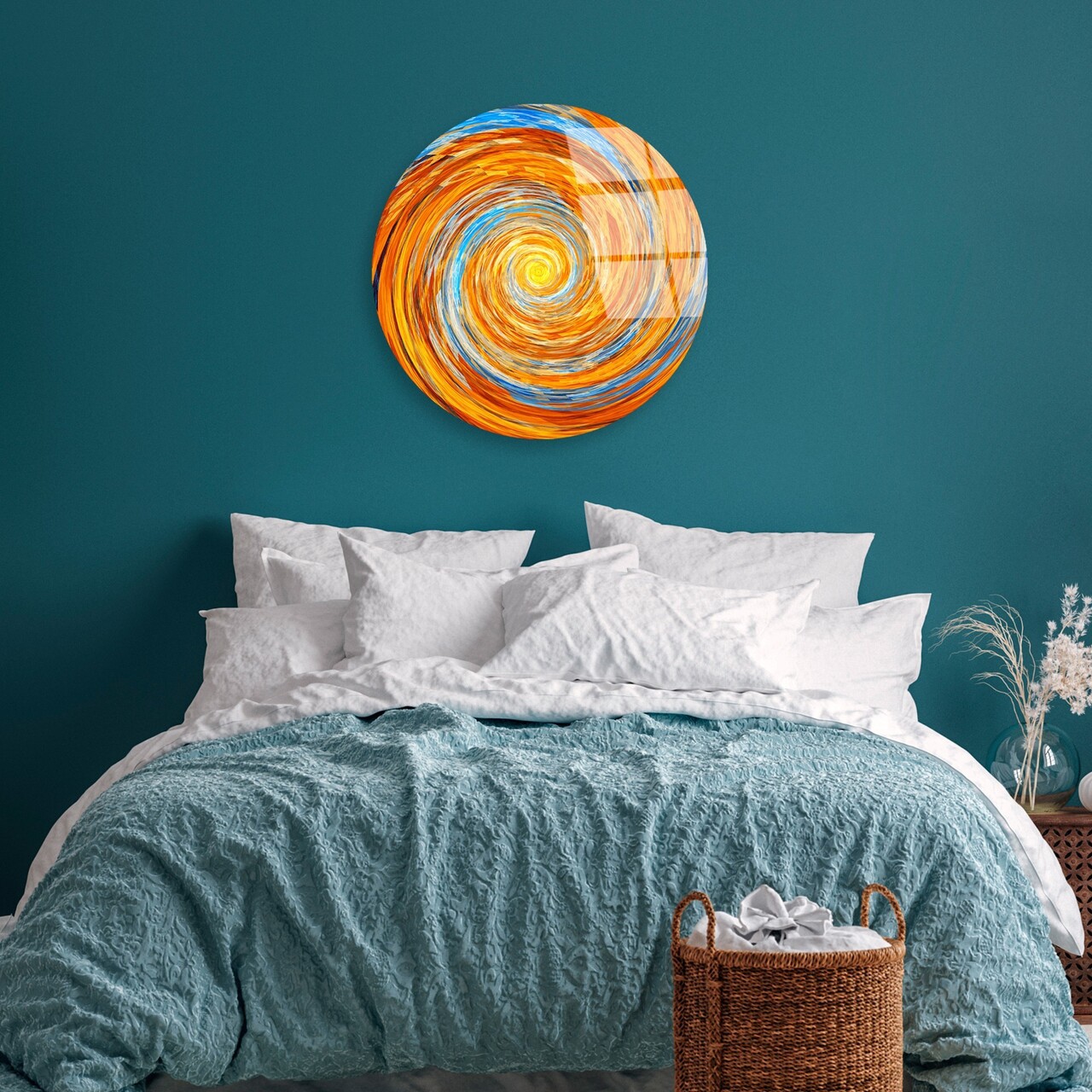 Tablou decorativ, UV-1123, Diametru: 60 cm, Multicolor - view 3