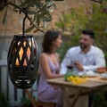 Boxa wireless si lampa LED cu efect de flacara Spekkle, InnovaGoods, Bluetooth, USB, Ø10 x 81 cm