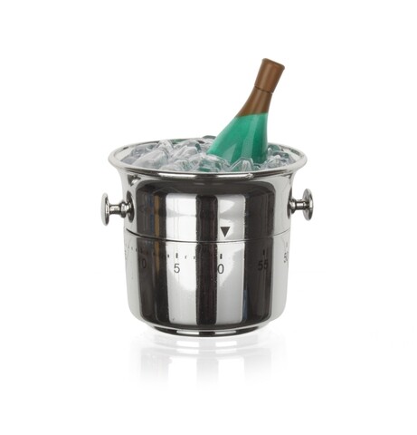 Timer Ice Bucket, Banquet, 7x7x9.6 cm, plastic cromat Banquet