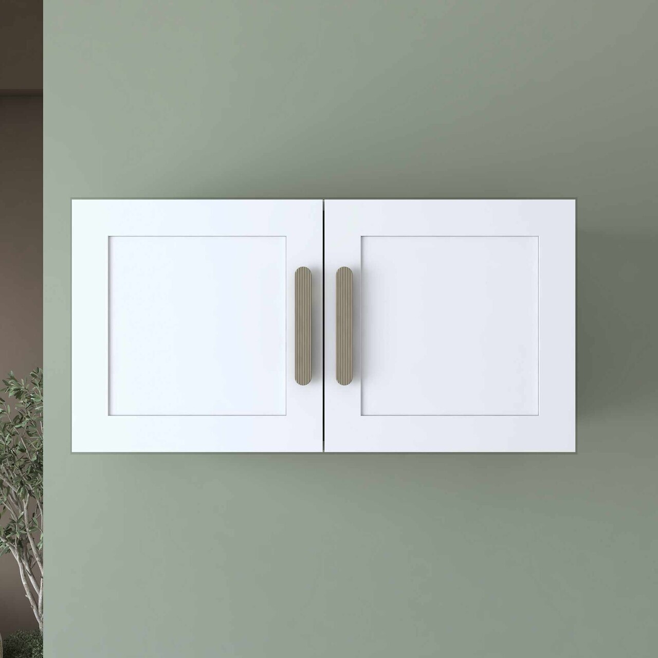 Dulap pentru haine, Hanah Home, BA263, 90x45x57.5 cm, Alb — imaginea 2