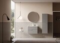 Set Dulap de Baie cu Chiuvetă și Oglindă (2 Piese), Hanah Home, Moonlight 70 v2, Nurcă mată