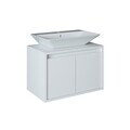 Dulap de baie cu chiuvetă, Hanah Home, 1714, 65x58x45 cm, MDF-LAM, Alb mat