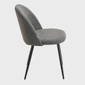 Scaun Fresca, Homla, 56x47x78 cm, metal/poliester, gri inchis