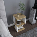 Noptiera, Retricy, Carter, 29.6x29.6x49.4 cm, PAL, Stejar / Alb
