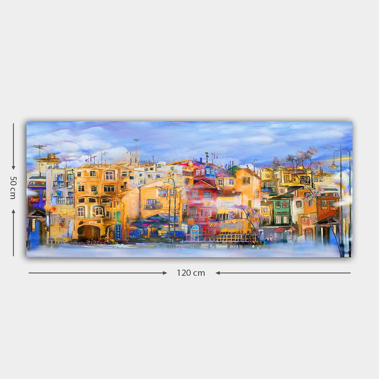 Tablou decorativ, YTY253535548_50120, Canvas, Rama din lemn (grosime 3 cm), Multicolor — imaginea 3