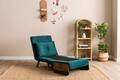 Canapea extensibilă cu 1 loc, Futon, 859FTN2333, Metal , Verde petrol