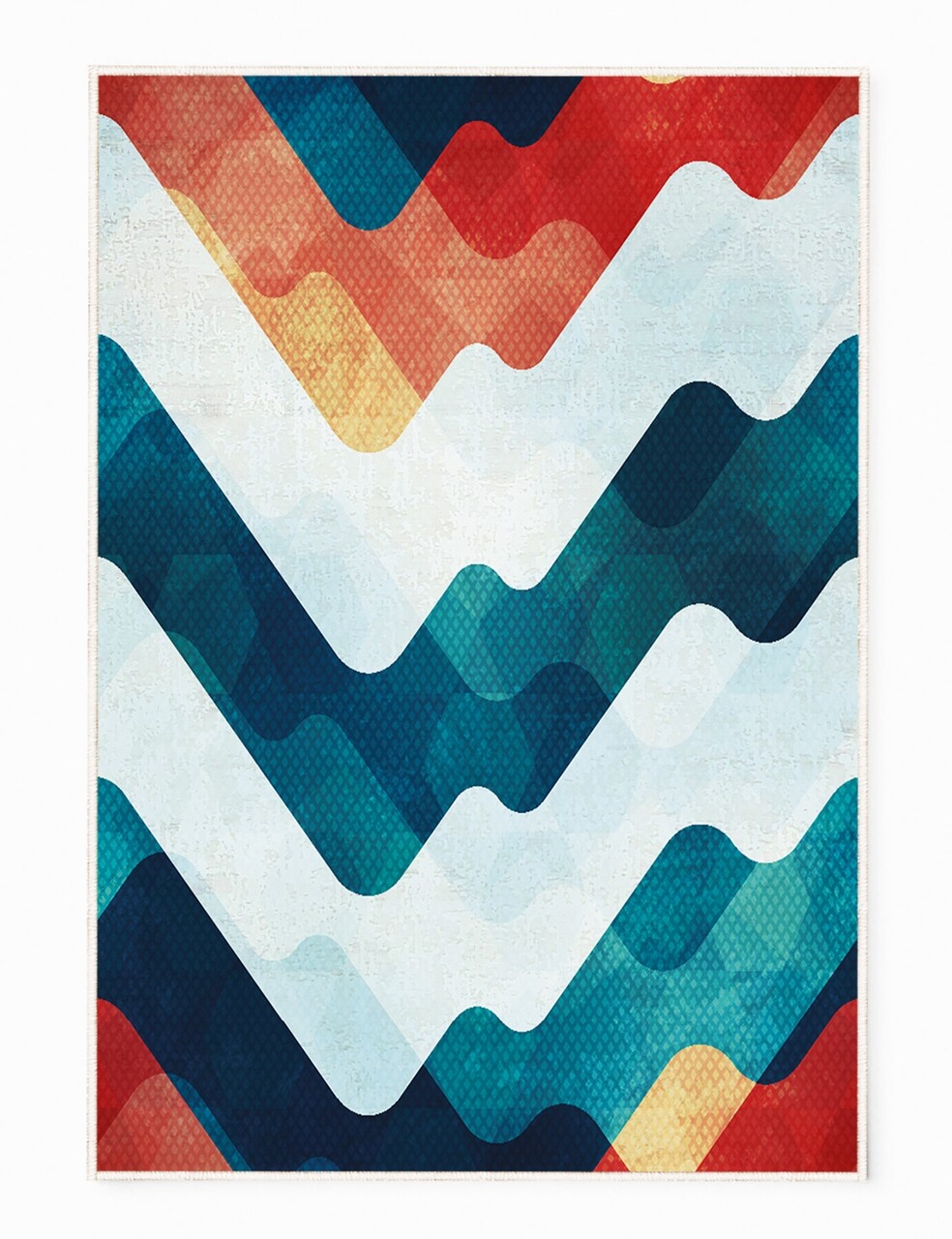 Covor Wave, Oyo Concept, 80x140 cm, poliester, multicolor