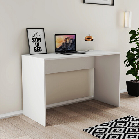 Birou, mezza, silence, 120x75x51.5 cm, alb