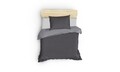 Lenjerie de pat pentru o persoana, Mijolnir, Cift Yonlu 183MJR02292, 2 piese, bumbac ranforce, gri inchis/gri