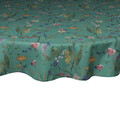 Fata de masa Flora, Andrea Fontebasso, 170x170 cm, bumbac, verde/multicolor