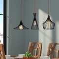Lustra Mezopotamya N-1287, Noor, 110 x 122 cm, 3 x E27, 100W, negru
